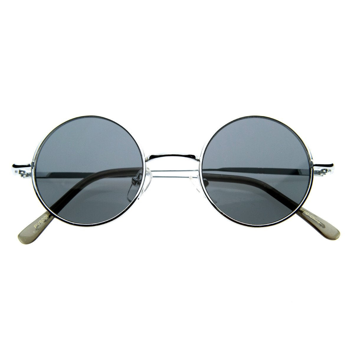 Retro Hippie Metal Lennon Round Color Lens Sunglasses 8594