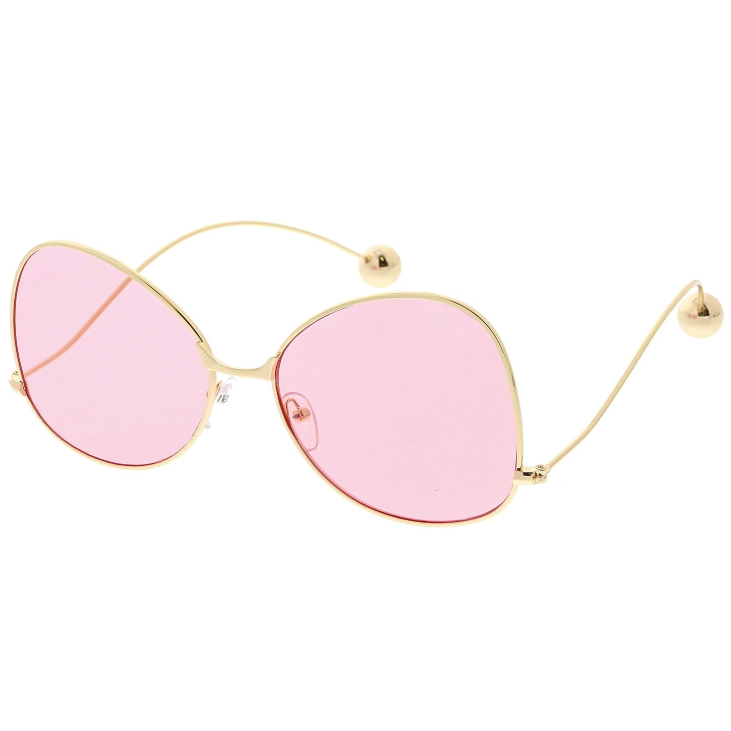 Women's Retro Oversize Butterfly Shape Color Tone Lens Sunglasses C443