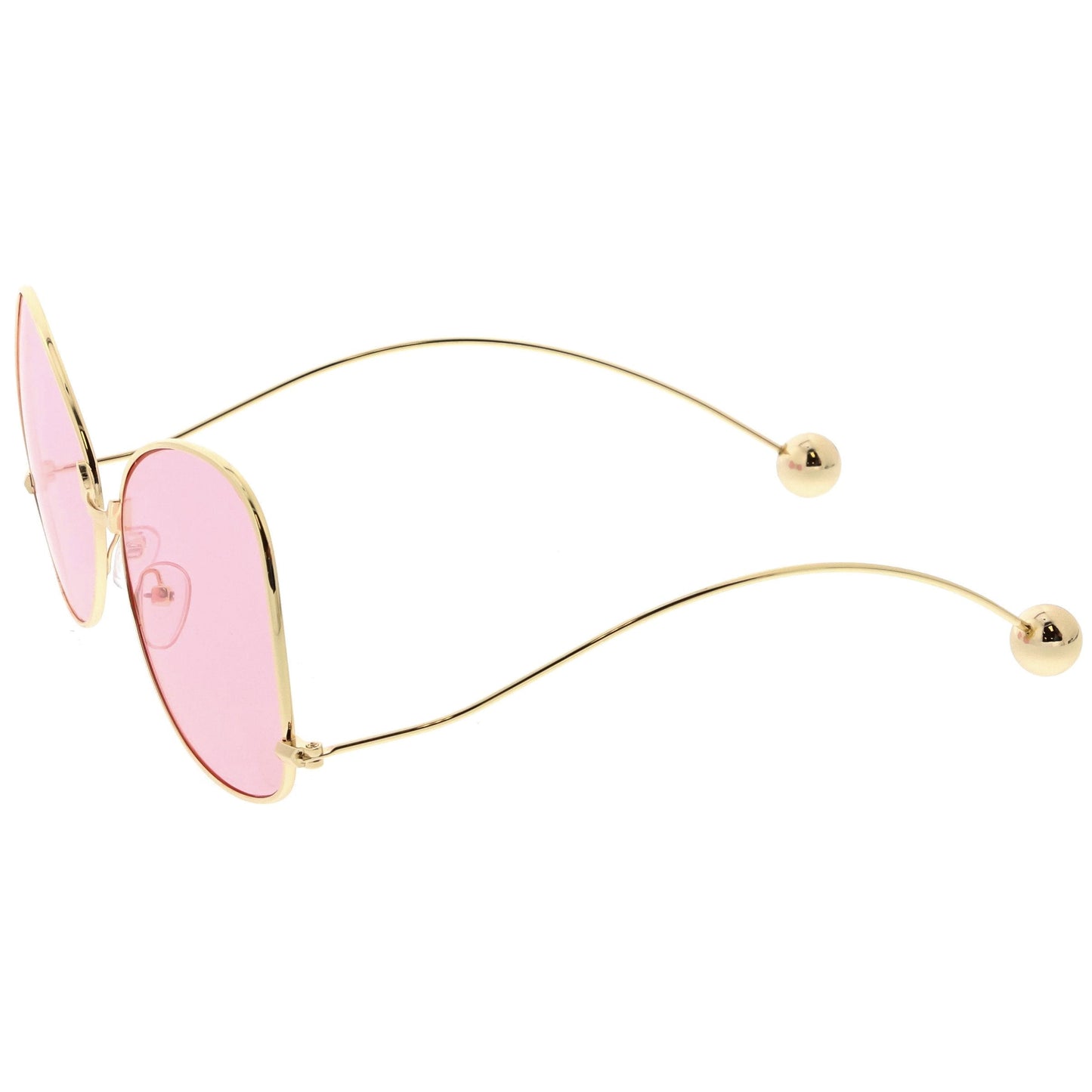 Women's Retro Oversize Butterfly Shape Color Tone Lens Sunglasses C443