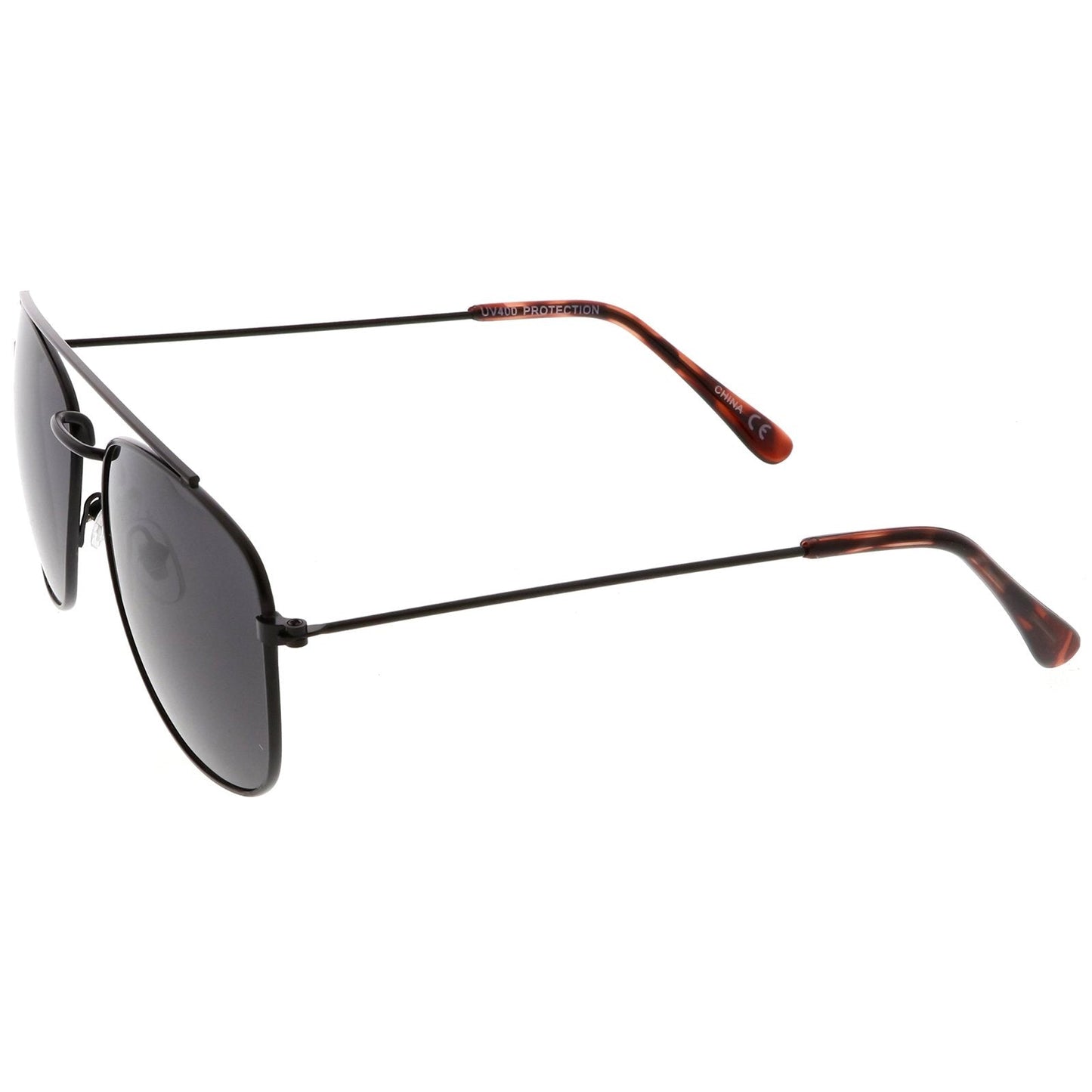 Retro Dapper Full Metal Square Crossbar Sunglasses C356