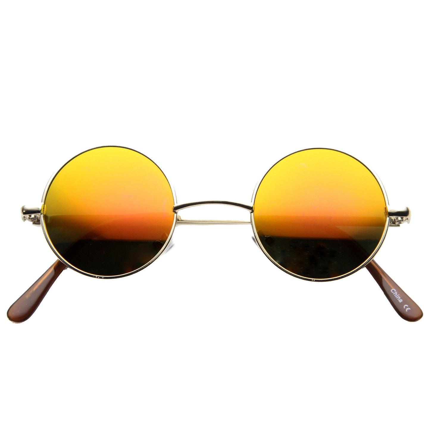 Retro Lennon Style Round Circle Metal Mirror Lens Sunglasses 1408