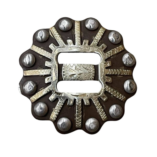 Antique Bead Slotted Conchos