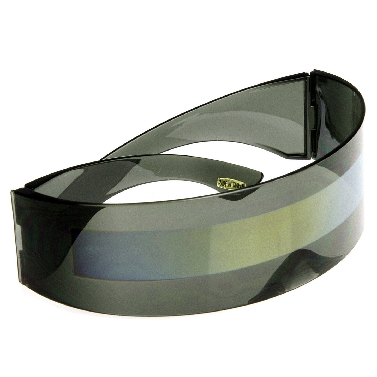 Futuristic Retro Mirror Wrap Around Shield Sunglasses 8762