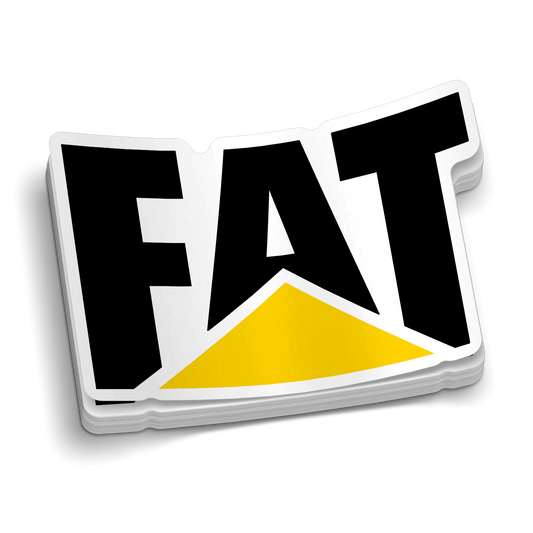 Fat - Hard Hat Decal