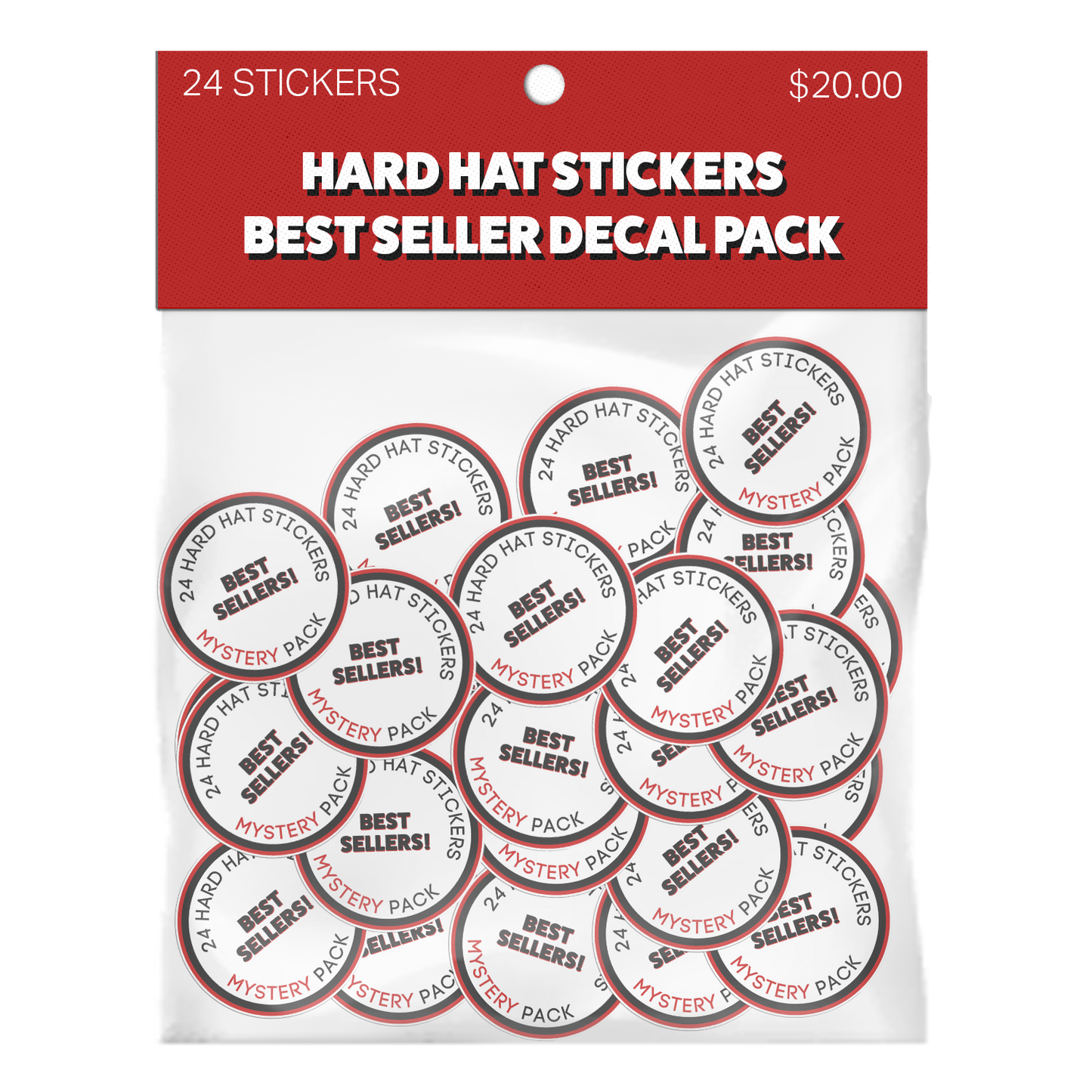 Hard Hat Sticker Best Sellers 24 Pack - $25