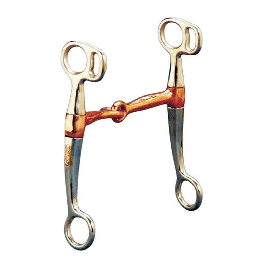 Chrome Plated Tom Thumb Snaffle with Copper Mouth