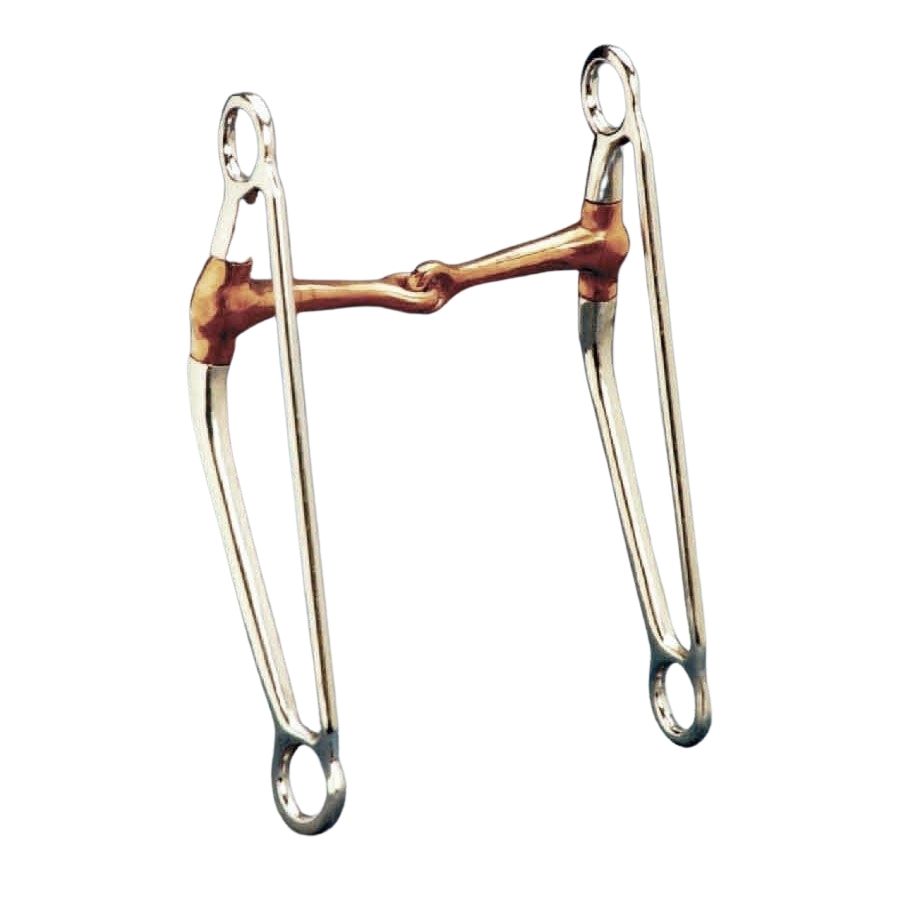 Long Shank Snaffle with Copper Mouth