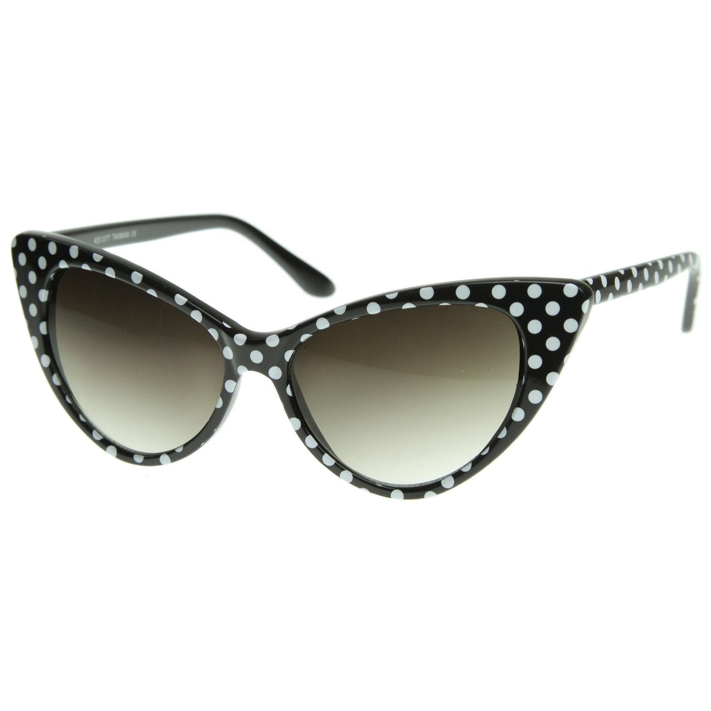 Retro 1950's Polka Dot Cat Eye Fashion Sunglasses 8498