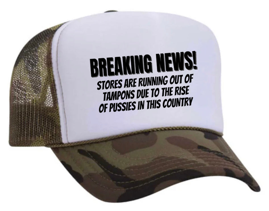 Breaking News Trucker Hat