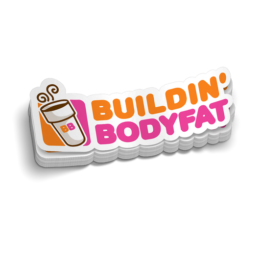 Buildin' Bodyfat - Hard Hat Decal