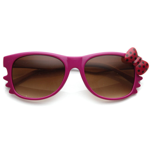 Cute Kitty Colorful Polka Dot Bow Sunglasses 8799