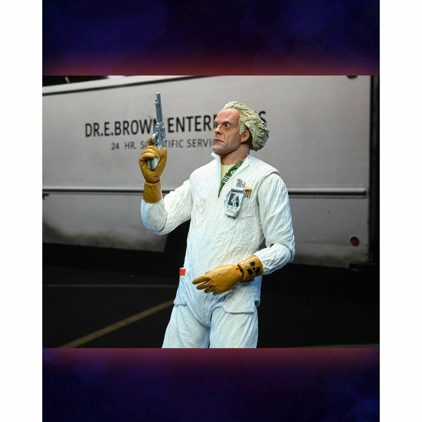 NECA Back to the Future 7" Scale Action Figure - Ultimate Doc Brown (1985 "Hazmat Suit")