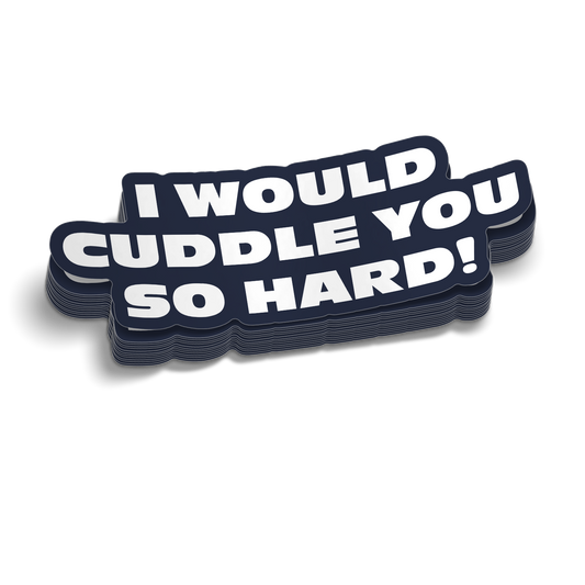 Cuddle - Hard Hat Decal