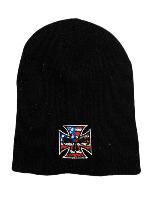 Patriotic Maltese Cross Beanie