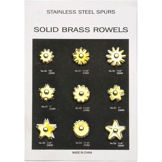 Brass Rowel Card