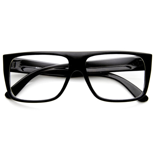 Flat Top Square Clear Lens Fashion Glasses 8807