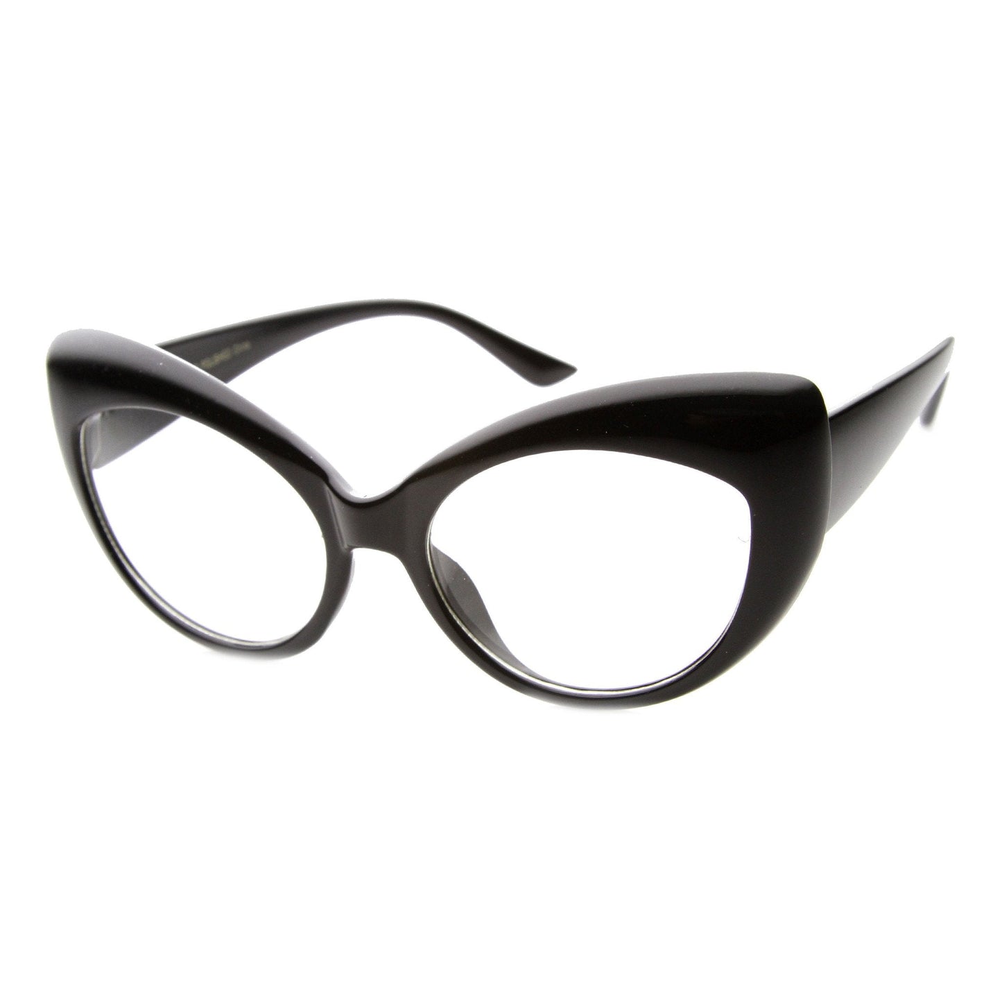 Retro 1950's Pointed Cat Eye Clear Lens Glasses 9646