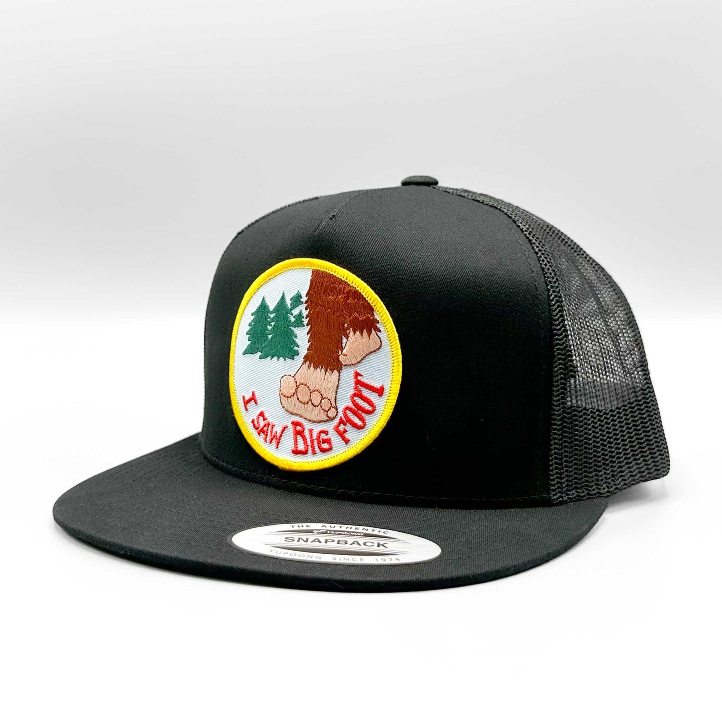 I Saw Bigfoot Sasquatch Trucker Hat