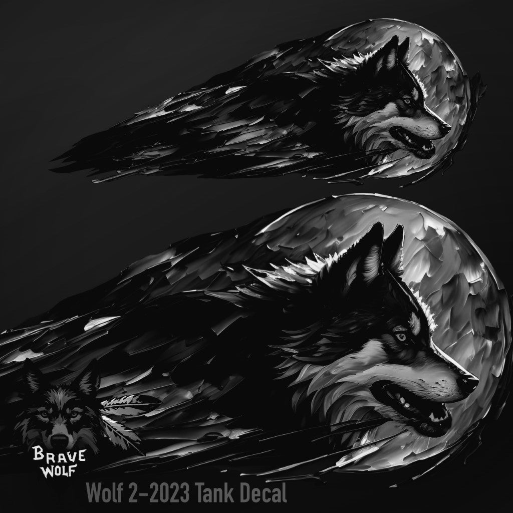 Wolf 2-2023 - Universal Tank Decal-B&W