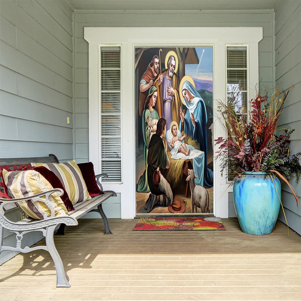 Nativity Scene Door Cover