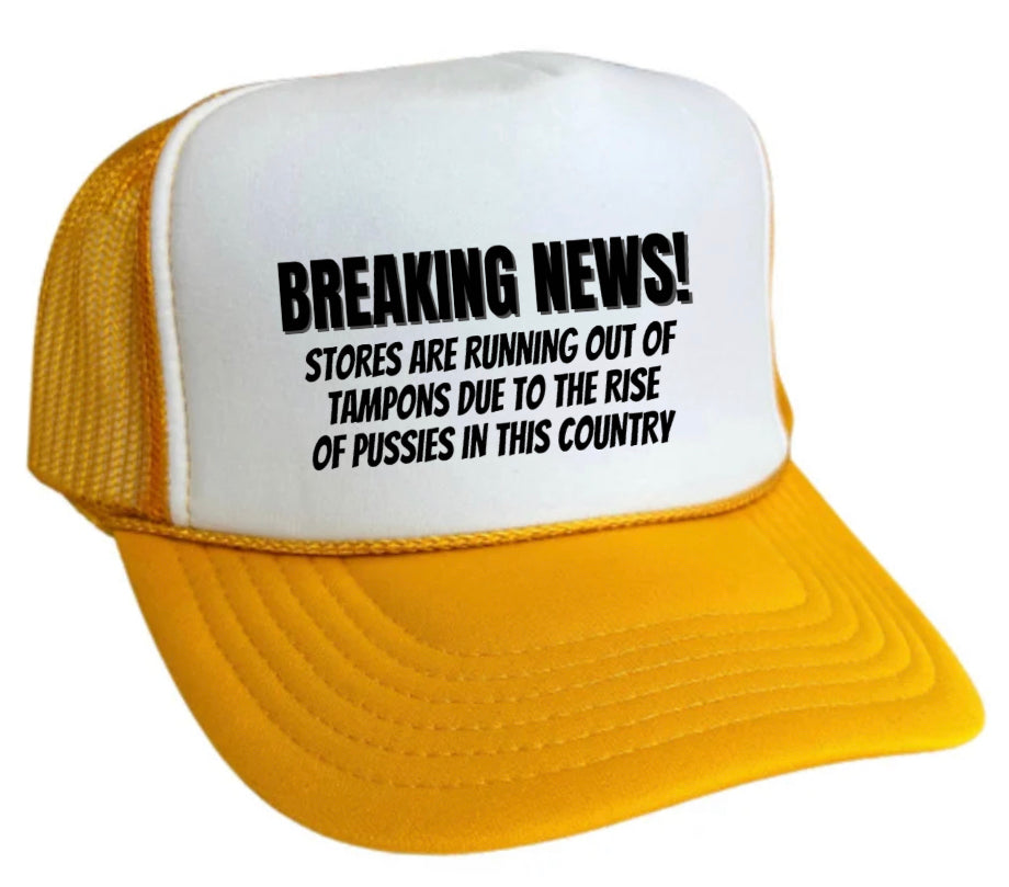 Breaking News Trucker Hat