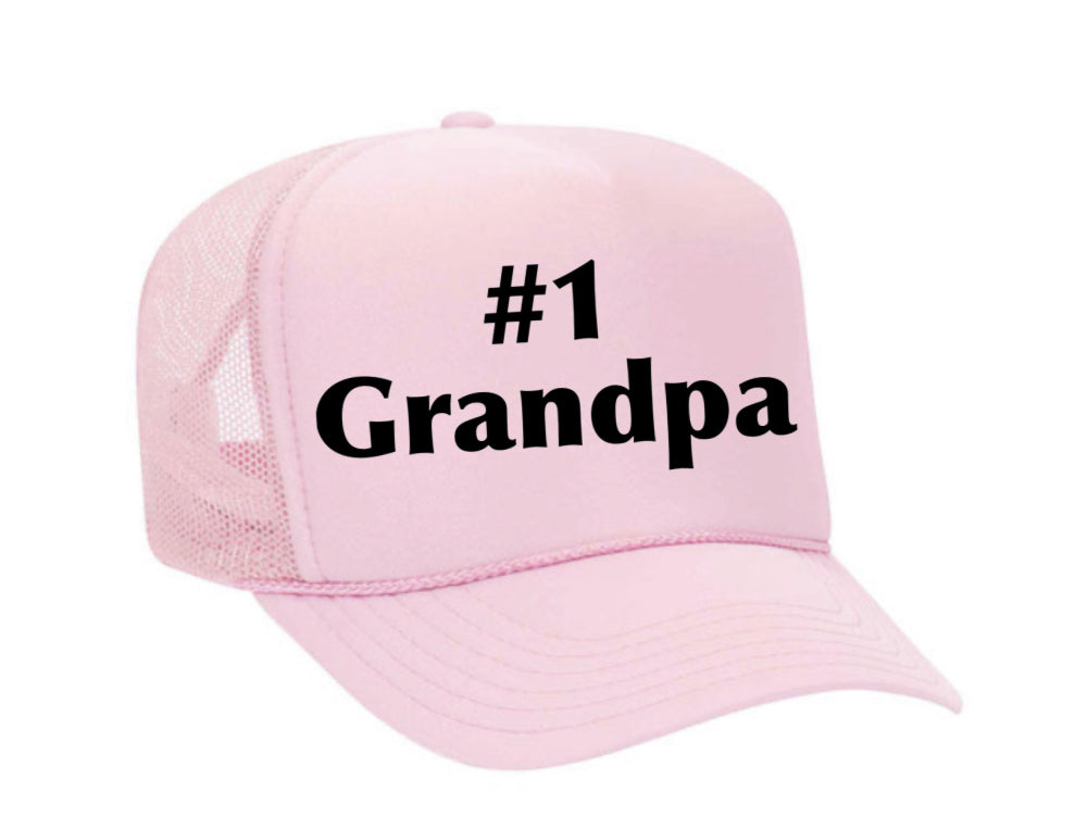 #1 Grandpa Trucker Hat