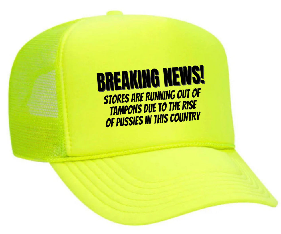 Breaking News Trucker Hat