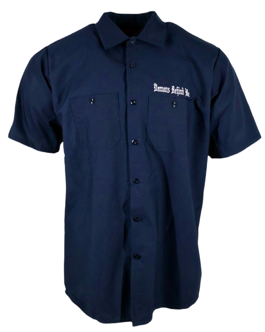 Embroidered Shop Shirt - Men's Navy Patriotic