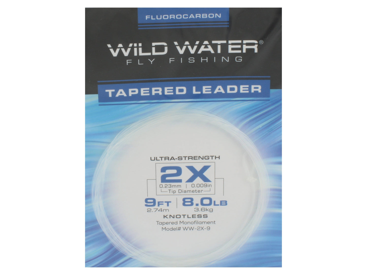 2X Fluorocarbon Leader, 9' | 3 Pack | Wild Water Fly Fishing