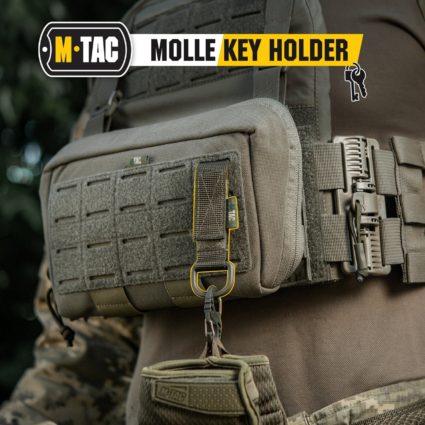 M-Tac Key Holder for Belt with D-Ring Key Clip