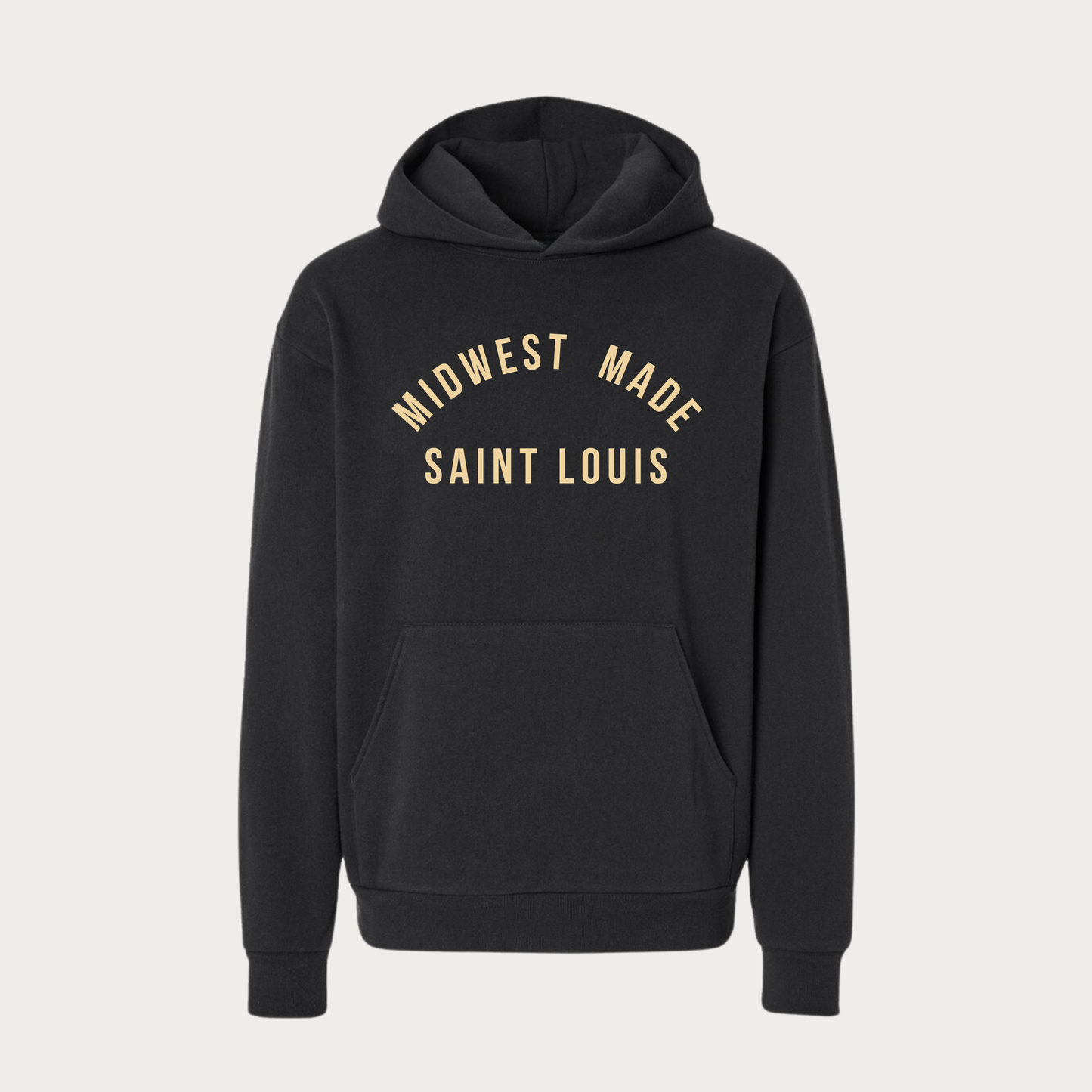 Midwest Made Oversized Heavyweight Hoodie- Black