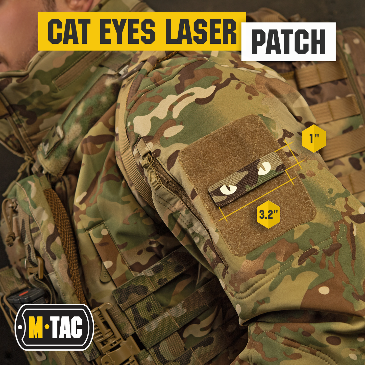 M-Tac patch Cat Eyes Laser Cut