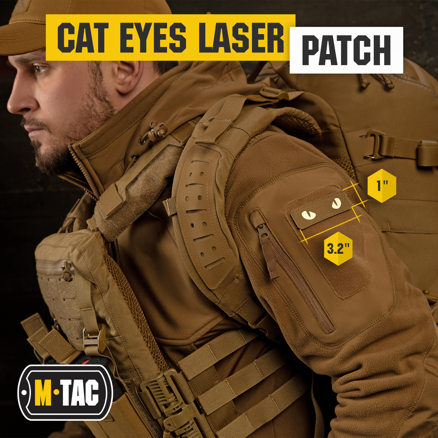 M-Tac patch Cat Eyes Laser Cut