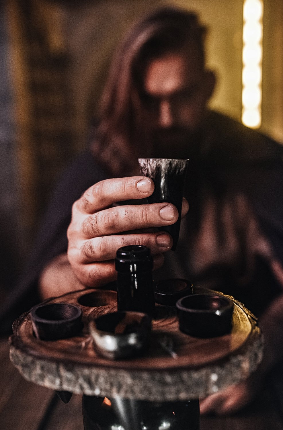 Drinking Horn Shot Glass Set