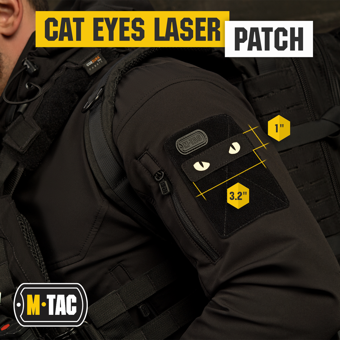 M-Tac patch Cat Eyes Laser Cut