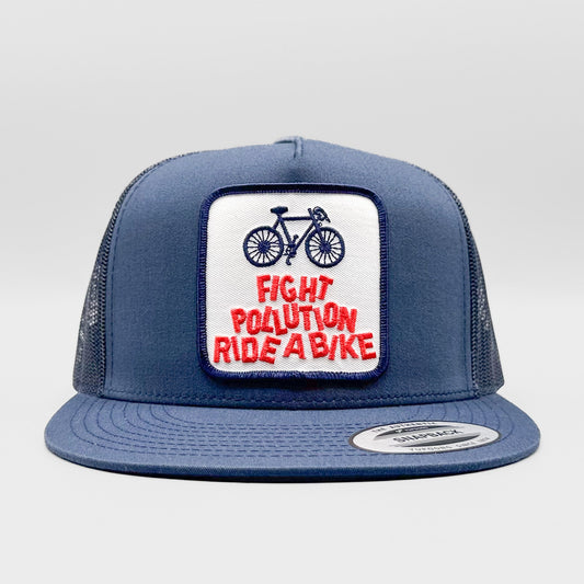 Fight Pollution Ride a Bike Trucker Hat