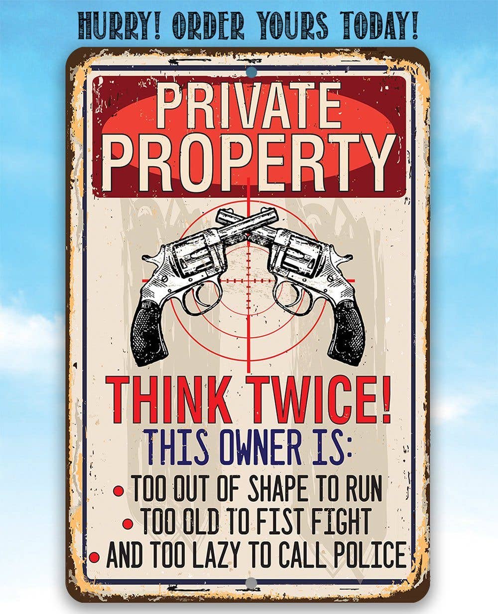 Private Property - Metal Sign