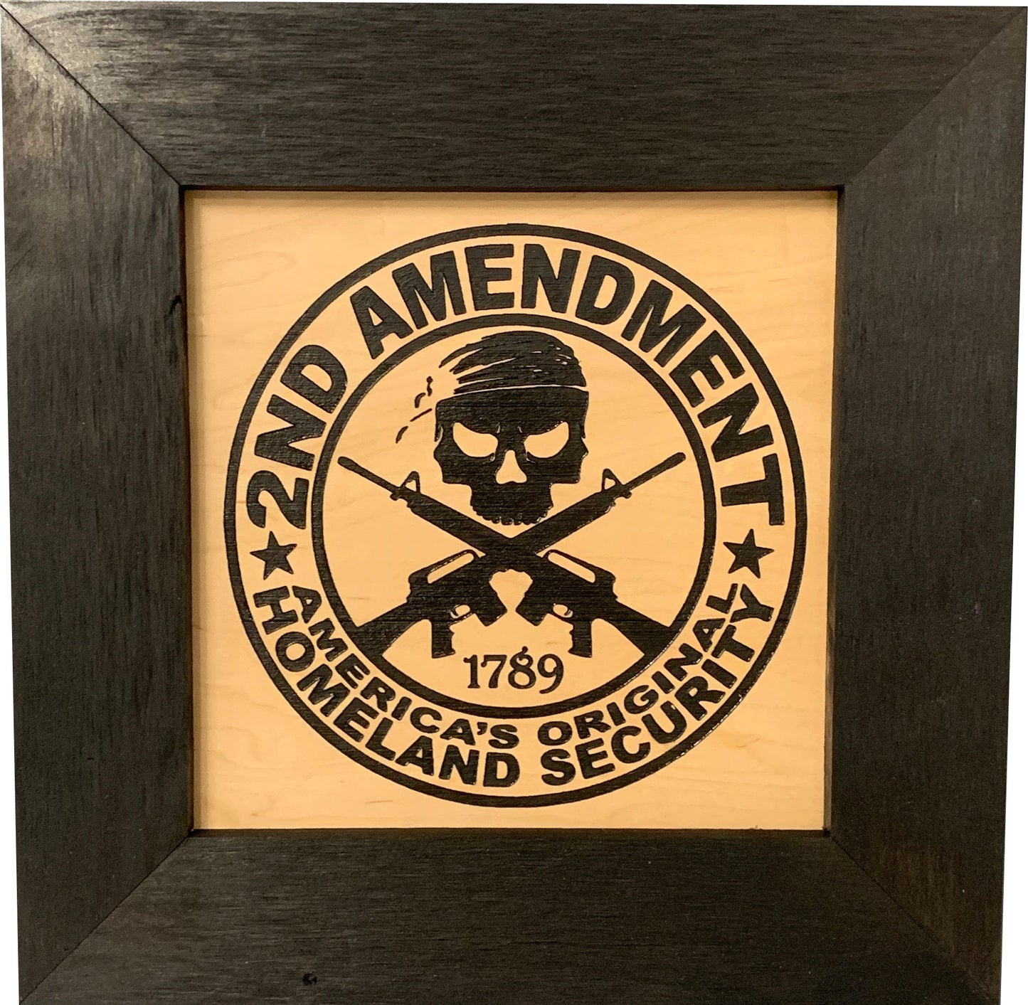 Second Amendment Hidden Gun Safe, 2nd Amendment Skull Concealment Shelf