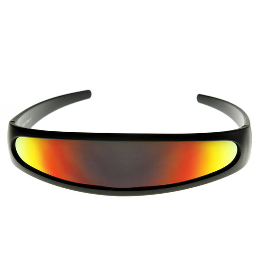 Retro Futuristic 1980's Disco Wrap Around Space Sunglasses 8964