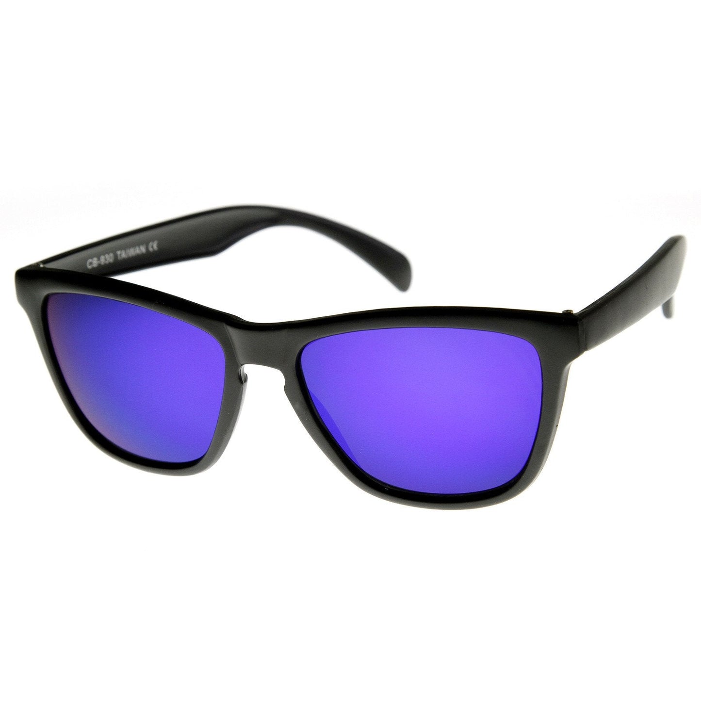 Rad Action Sports Mirrored Lens Horned Rim Sunglasses 8647