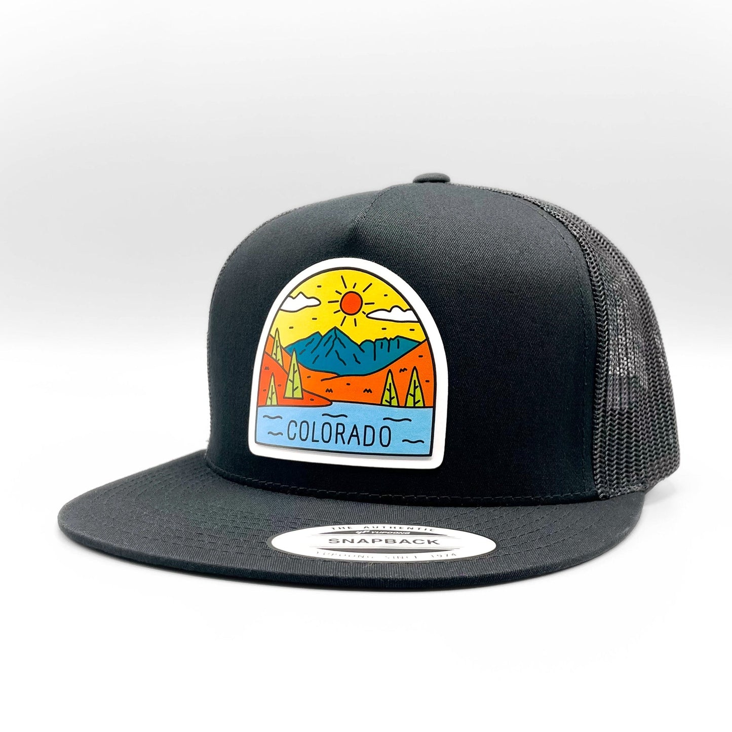 Colorado Mountain Scene Retro Trucker