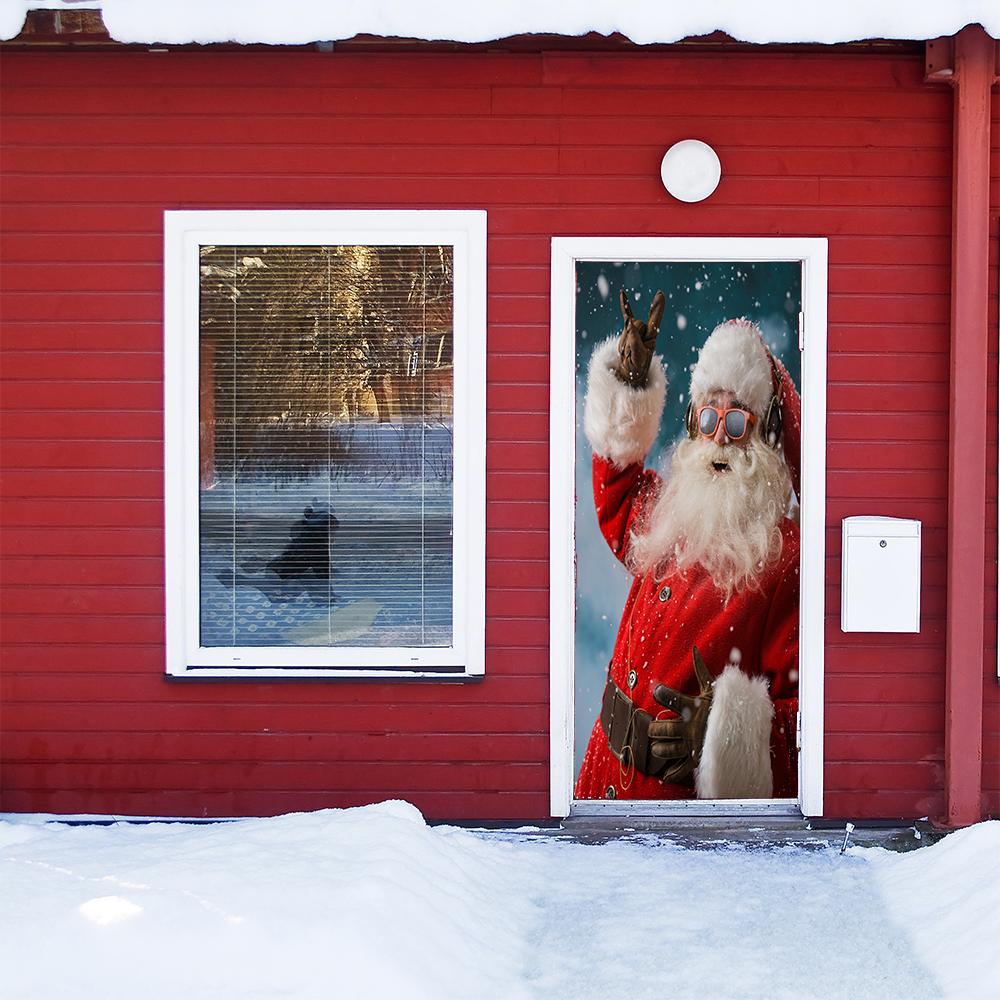 Santa Smiling Door Cover