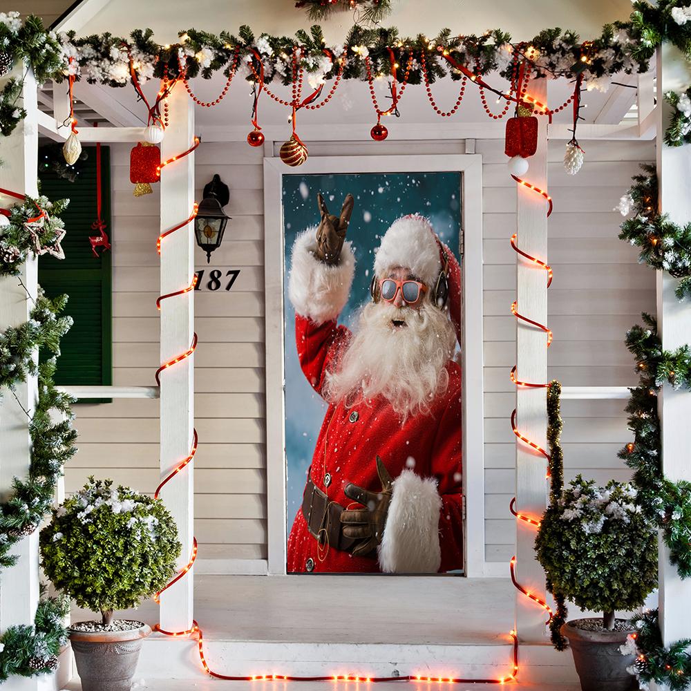 Santa Smiling Door Cover