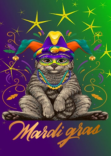 Mardi Gras Cat