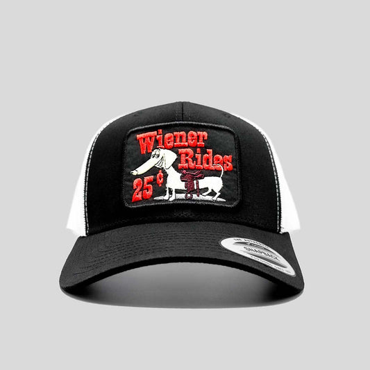 Wiener Rides 25 Cents Black Patch Hat