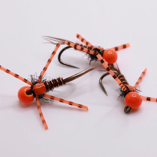 Orange Pheasant Tail w/ Leg