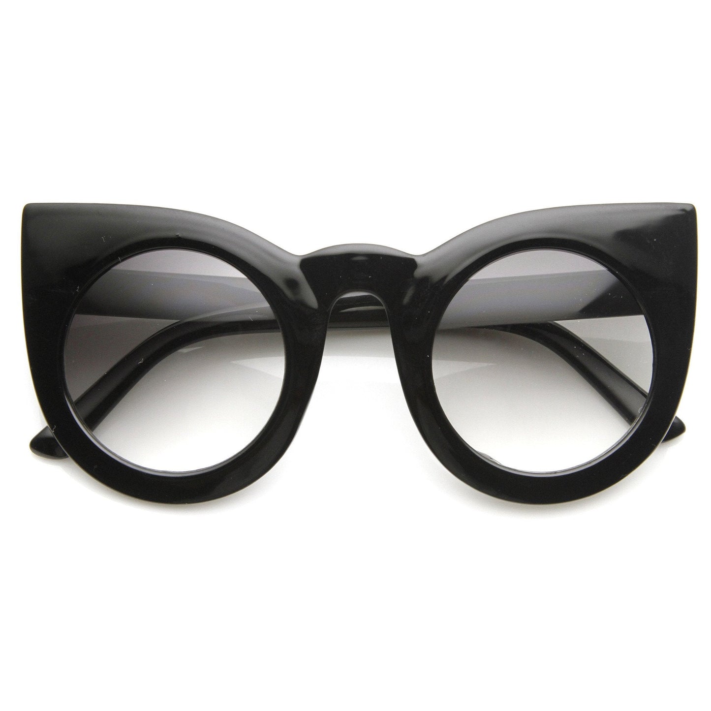 Oversize Round Circle Pointed Cat Eye Sunglasses 9180