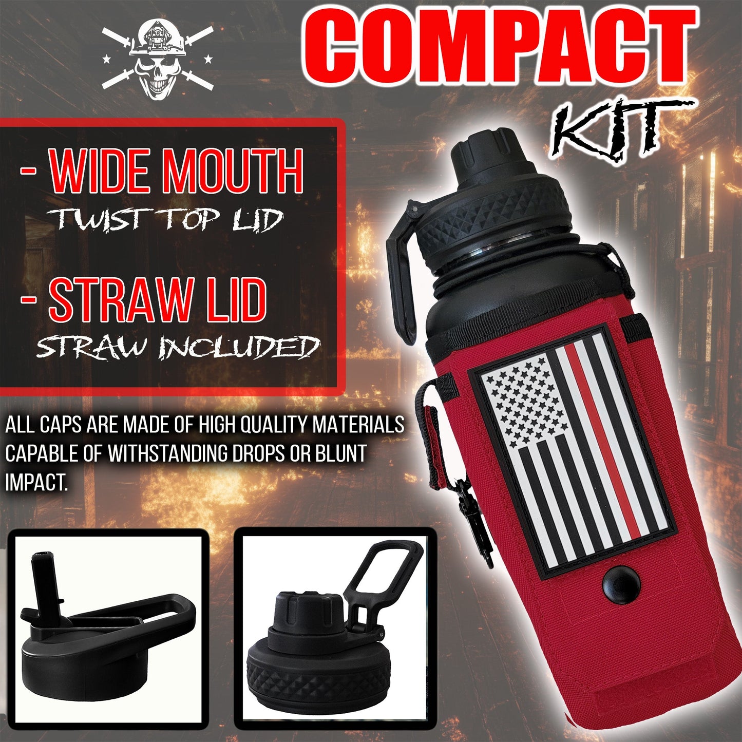 32oz Compact Battle Bottles