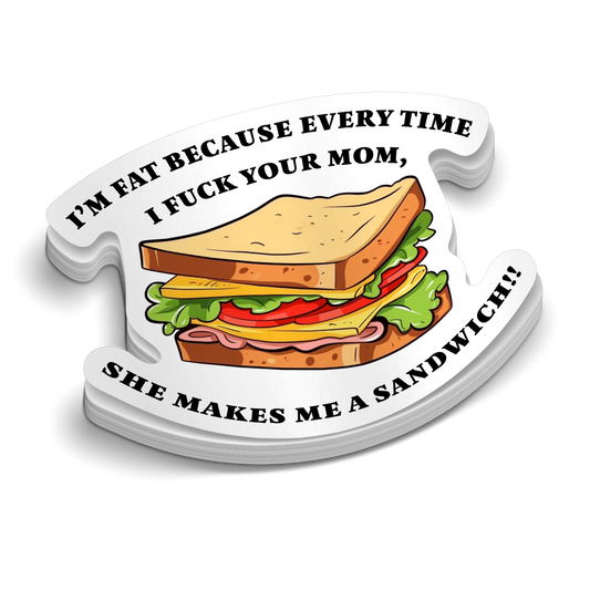 Sandwich Hard Hat Decal