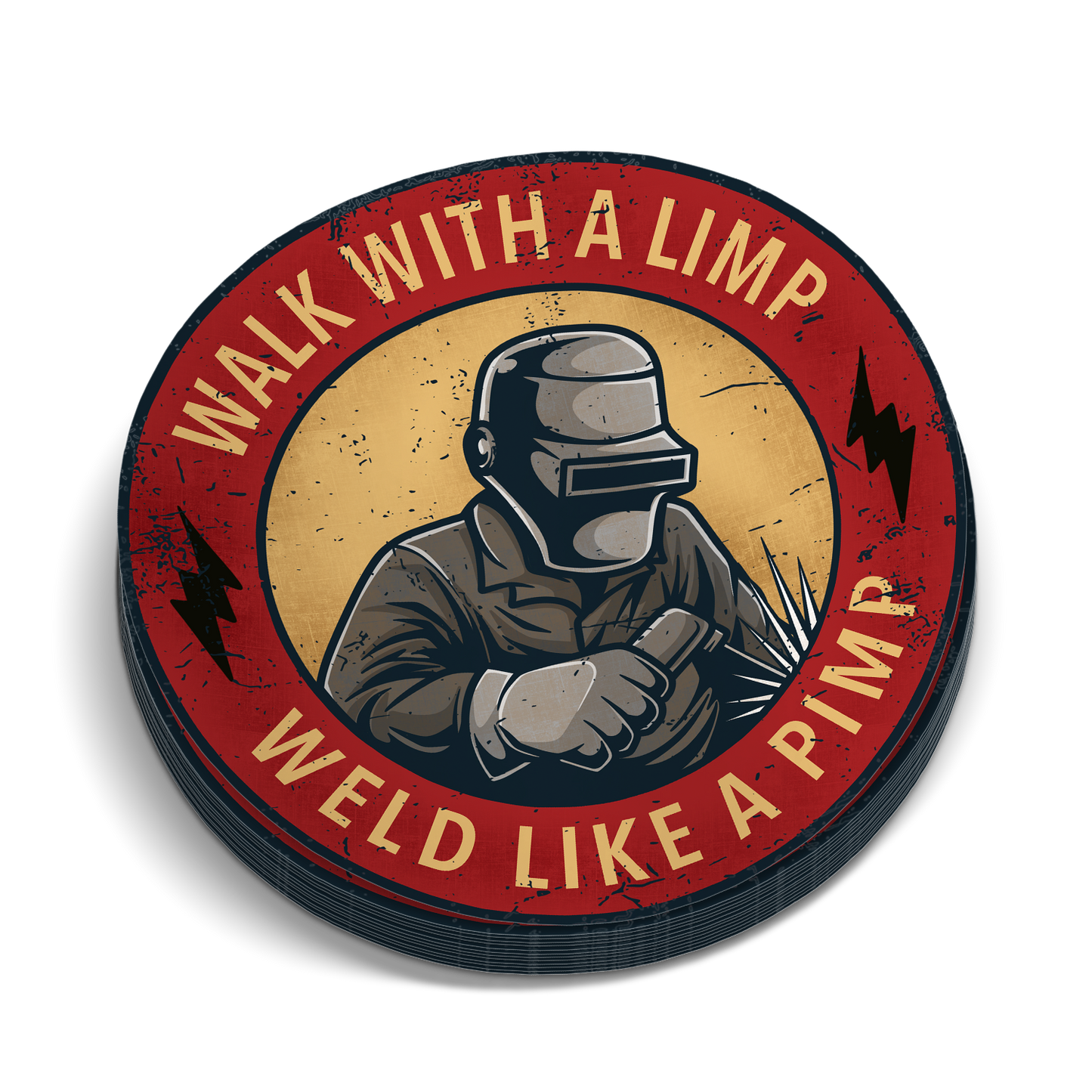 Weld Like A Pimp Sticker